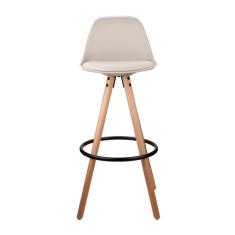 Banqueta Alta com Encosto Luísa Rivatti Nude