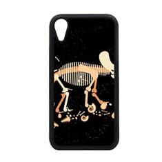 Bones Bone Miniatura Dinossauro para iPhone XR Capa para Apple Proteção de Celular