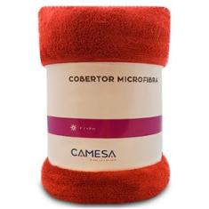 Manta Cobertor Queen 220x240cm Microfibra Soft Macia Fleece Camesa - Emcompre