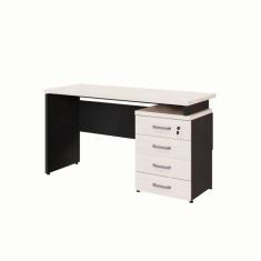 Escrivaninha Yaris 4 GV Carvalho Berlin e Preta 135 cm