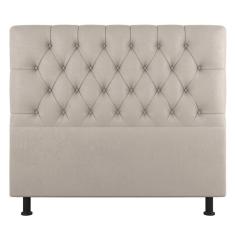 Cabeceira Cama Box Solteiro Nice 100cm Linho Bege - Abmaza