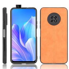 Capa adequada para Huawei Enjoy 20 Plus, capa de celular estilo couro, proteção robusta 360° protege seu telefone capa de cor retrô para Huawei Enjoy 20 Plus