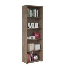 Estante Livreiro com 5 nichos MULTY cor Canela - Artely