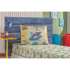 Jogo de cama bouti solteiro 2 pçs microfibra premium oferta. - SAFIRA 