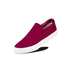 Tênis masculino clássico de cano baixo, mocassins, de lona, largo, com palmilha macia, casual, para homens, sapatos de caminhada confortáveis, tênis sem cadarço para homens, Marrom, 42