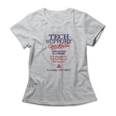 Camiseta Studio Geek Tech Support Checklist Feminino-Feminino