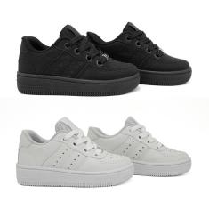 Kit 2 Tênis Street Ollie Infantil Kings Menino Conforto-Masculino