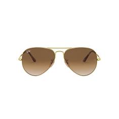 Óculos de Sol Ray-Ban Aviator Metal Ii 0RB3689 914751 Tam 62 / Ouro - Lentes Marrom Gradiente
