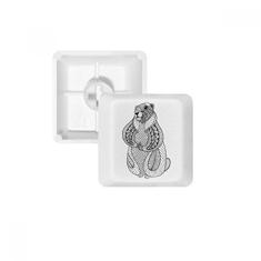 Kit de atualização de teclado mecânico PBT com imagem de rato grande animal