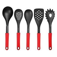Jogo de 5 Utensílios em Nylon Biona Red Color