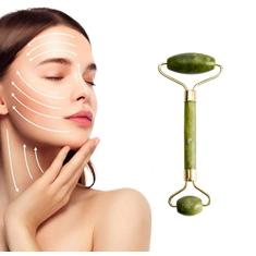 Pedra Jade Massageador Rolo Facial Anti Rugas Massoterapia