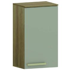 Armário de Cozinha e Lavanderia 1 Porta Aéreo Módulo Suspenso Madeirado/Mocca Isis Luciane