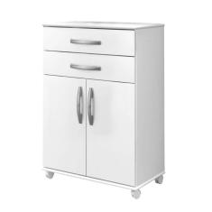 Balcão Cozinha 2 Portas 2 Gavetas Monaco Arte Móveis Branco