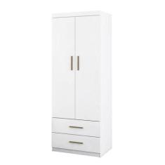 Guarda Roupa Infantil 2 Portas Chiara Branco Brilho - Phoenix - PHOENI