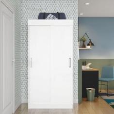 Guarda-Roupa Solteiro Cancún 2PT Branco