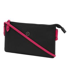 Bolsa Feminina Transversal De Couro Legítimo Mariart Onix