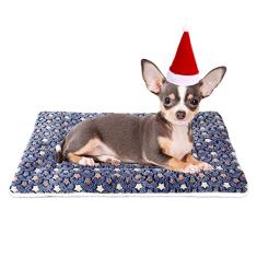Mora Pets Almofada para cama de cachorro ultra macia para animais de estimação com estampa de estrelas fofas, tapete lavável para cães grandes, médios e pequenos, reversível de lã, tapete para canil,