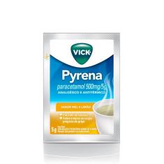 Vick Pyrena Paracetamol 500mg/5g Sabor Mel e Limão Pó para Solução Oral 5g 5g