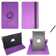 Capa Novo iPad 7 Geração 10.2" 360 / Caneta - Roxo