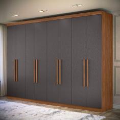 Guarda Roupa Casal Grande Master New 8 Portas 4 Gavetas Santos Andira