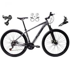 Bicicleta Aro 29 Ksw Xlt 24v K7 Câmbios Shimano Freio Hidráulico Garfo Trava - Grafite Tam.19