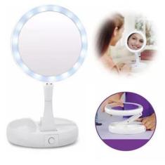 Espelho Com Led Dobrável P Maquiagem Camarim Original + NF - King