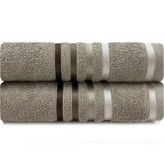 Jogo de Toalhas 2 Peças Banhão Gigante Fio Penteado Lumina Karsten