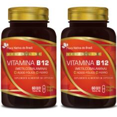 KIT 2X Vitamina B12 + Ferro + Ácido Fólico 60 Vegan Caps - Flora Nativ