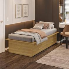 Cama Solteiro Adulto com 2 Gavetas Deva Yescasa