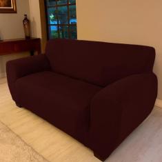 Capa Para Sofá 3 Lugares Malha Gel Arte Cazz - ARTE CAZZA, Vinho