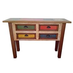 Aparador Rústico Colors em Madeira de Demolição - Cód 1376