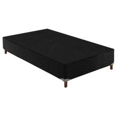 Base Box Solteiro Íris Ecosono 42x88x188cm Preto Elegancy