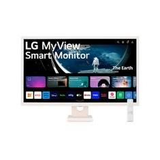 Monitor LG MyView Smart 32", IPS FHD, Bluetooth, USB, HDMI, HDR10, WebOs, Screen Share, ThinQ, Air Play 2, Preto - 32SR50F-W