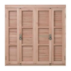 Janela de Madeira Veneziana 100x120cm Pantográfica Ewk 376 Rondosul