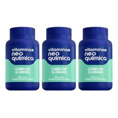 Kit 3 Suplemento Cabelos e Unhas 60 Cápsulas - Neo Química