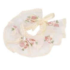 Coleira de Gato, Design Delicado de Alça de Babador de Gato Respirável Bonito para Gatos Gatinho (M)