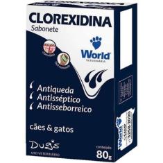 Sabonete World Veterinária Dug's Clorexidina Cães & Gatos 80G