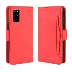 Capa com compartimento para cartão para Samsung Galaxy S20 Plus 5G, capa flip carteira com suporte de couro para Samsung Galaxy S20 Plus 5G, capa magnética retrô para celular, capa carteira com