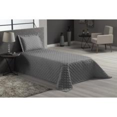 Kit Jogo De Cama Cinza Solteiro 3 Peças Luxo Veneza Lençol - Beatriz E