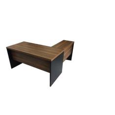 Mesa de escritório em L (Mesa 1,70m+auxiliar) s/gavetas MARANELLO Noga