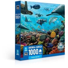 Quebra-Cabeça Puzzle 1000 Peças Criaturas Marinhas - Toyster