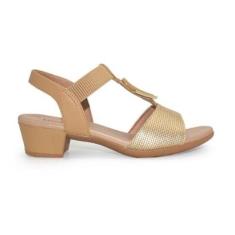 Sandália Usaflex Feminina Salto Bloco Casual MM0801-Feminino