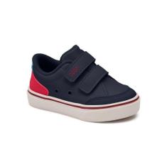 Tenis Infantil Klin Freestyle Baby Marinho Vermelho 259.044-Masculino