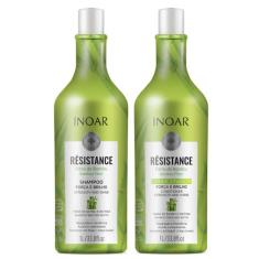 Kit Shampoo Condicionador Résistance Fibra De Bambu 1L Inoar