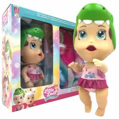 Boneca Little Dolls Bichinhos Brinquedo Bebê Come Papinha Faz Caquinha Dinossauro