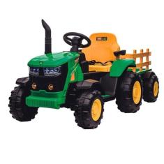 Trator Infantil Elétrico Verde e Amarelo 12v - Zippy Toys