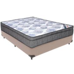 Cama Box Bege E Colchão Iso Superpocket Molas Ensacadas Viúvo Ortobom