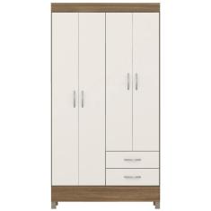 Guarda Roupa Solteiro 04 Portas 42860 Amendola Off White Demobile