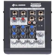 Mesa De Som Mixer Nanomix Ll Audio Na402 4 Canais C/Pc Sound