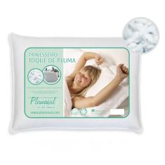 Travesseiro Plumasul Fibras Siliconizadas Percal 233 Fios 50 x 70 cm - Branco